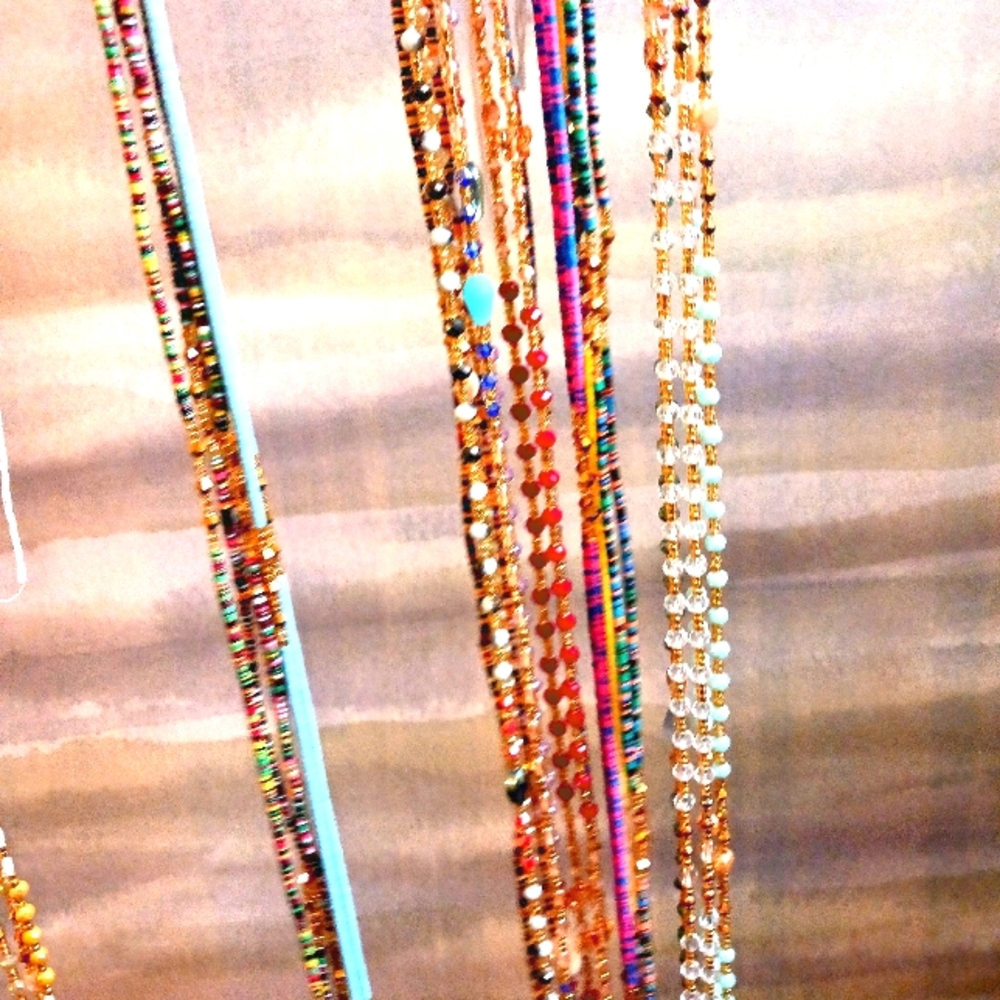 Waistbeads on thread string 5pair each
